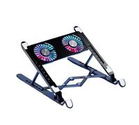 Laptop Cooling Pads laptop cooler stand Base Stand Foldable Laptop Cooling Pad With 2/4 Fans Portable Adjustable Notebook Cooled Holder Stand Universal(With 2 fans)