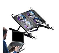 Laptop Cooling Stand | Adjustable Folding Pad | Quiet Portable Refrigerator, Anti - Heal Base with a Powerful Laptop Fan