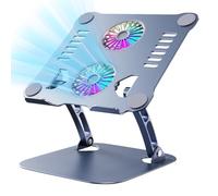 Laptop Cooling Stand,Adjustable Height Laptop Stand For Desk, Metal Laptop Cooling Stand Laptop Cooler,Portable Aluminum Computer Stand For Home Business