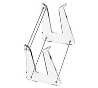 Laptop Cooling Stand, Ergonomic Transparent Detachable Computer Riser, Acrylic, Metal Heat Dissipation Hollow Out Clear Notebook Holder for 10 to 15.6 Inches Notebooks, 7.8x9.8x5.7inches
