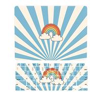 Laptop Cover Case Compatible with MacBook 12 inch with Retina Display Model A1534 Released in 2017 2016 2015, 3D Painted Plastic Protective Hard Shell Case & Keyboard Cover, Rainbow