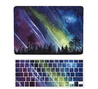 Laptop Cover Case Compatible with New MacBook Air 13.6 inch M2 Chip Model A2681 with Liquid Retina Display and Touch ID Released in 2022, Protective Hard Shell Case & Keyboard Cover, Aurora