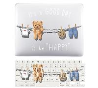 Laptop Cover Case Compatible with New MacBook Pro 15 inch with Touch Bar and Touch ID Model A1990 A1707 Released in 2019 2018 2017 2016, Protective Hard Shell Case & Keyboard Cover, Cartoon