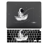Laptop Cover Case Compatible with New MacBook Pro 15 inch with Touch Bar and Touch ID Model A1990 A1707 Released in 2019 2018 2017 2016, Protective Hard Shell Case & Keyboard Cover, Funny Astronaut