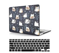 Laptop Cover Case Compatible with New MacBook Pro 15 inch with Touch Bar and Touch ID Model A1990 A1707 Released in 2019 2018 2017 2016, Protective Hard Shell Case & Keyboard Cover, Cartoon Cats