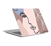 Laptop Cover Compatible with New MacBook Pro 15 Inch with Touch Bar and Touch ID Model A1990 A1707 Released in 2019 2018 2017 2016, Color Painted Plastic Protective Hard Shell Case, Line Drawing