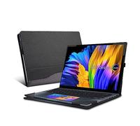 Laptop Cover for ASUS ASUS Zenbook 14X OLED UX5401|UX5401ZA|UX5400|UX5400ZB | UX5400ZF|Laptop 14” Case(Please Check The Model Table) PU Leather Inside Pocket Cover(Grey)