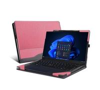 Laptop Cover for Lenovo ThinkPad X1 2-in-1 Gen 10 |ThinkPad X1 2-in-1 Gen 9 (14ʺ Intel) Laptop All-Inclusive Drop-Proof Case PU Leather Inner Pocket Cover(Pink)