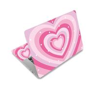 Laptop Decal Sticker Skin Cover, 11.6”12" 13" 13.3" 14" 15" 15.4" 15.6 Laptop Netbook Vinyl Skin Sticker Cover Art Notebook PC Protector (2 Wrist Pad Included), Removable Reusable, Cute Hearts
