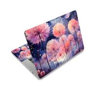 Laptop Decal Sticker Skin Cover, 12" 13.1" 13.3" 14" 15" 15.4" 15.6" Laptop Netbook Vinyl Art Skin Sticker Cover Notebook PC Protector (2 Wrist Pad Included), Removable Reusable, Dreamy Dandelions