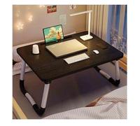 Laptop Desk，Bed Low Table，Bed For Tv Table，Lap Tray Portable Standing Table，Folding Bed Table For Laptop，Reading And Writing Stand With Drawer For Bed, Sofa, Floor.(Black,Medium ca