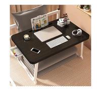 Laptop Desk,Bed Low Table,Laptop Computer Tray,Folding Bed Table for Laptop,It Does Not Take Up Space When Stored and Does Not Require Installation When Folded(Black,Small Drawer)