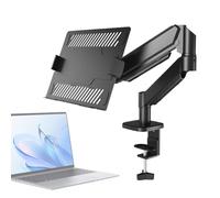 Laptop Desk Stand- 28.94 Inches Stainless Steel Desk | Ergonomic Computer Holder - Gas Spring Arm Durable ABS Metal Mount For Home Office Study Classroom Comfortable Viewing And Efficient Work Setup