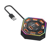 Laptop Docking Station - Electronic Accessories Design, USB Docking Station 13 Ports | RGB for Apartment Home School University Library