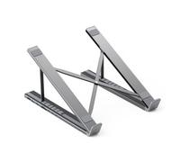 Laptop Docking Station Stand - 8 In 1 USB C Hub Multiport Adapter | Ventilated Cooling Riser | Height Adjustable Aluminum Alloy Laptop Holder | Tablet Notebook Desk Organizer | Home Office Work