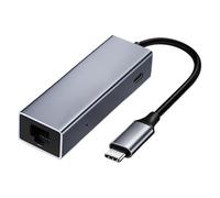 Laptop Docking Station | USB C Dock, PD 100W Multiport Adapter for Hard Drive, Keyboard USB Data Port TypeC 2-in-1 Extended Dock PD1000W, Gigabit Network Card 100M Network Card Plus PD