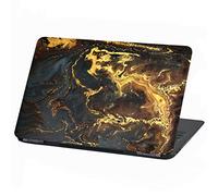 Laptop Film Cover, Abstract Adhesive Film, Notebook Sticker, Protective Cover, Self-Adhesive Vinyl Skin Sticker, 17 Inches/44 cm, LP33 Gold Powder