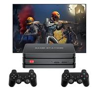 Laptop Gaming Console MD 10000 FD Retro Video Game Player with 3D Joystick Dual Player TV Game Box HD AV Output Wifi 4K TV Box Classic Built-in 10000 Games 64GB SD Card Linux Retroarch Open Source Sys