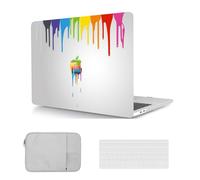 Laptop Hard Case Compatible with MacBook Air 13 inch 2017 2016 2015 2014 2013 2012 2011 2010 Release A1369/A1466, Color Printing Plastic Hard Shell Case Cover & Keyboard Cover & Bag, Pigment