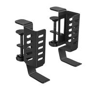 Laptop Holder - Side Desk Mount, Vertical Laptop Stand, Adjustable Clip On Shelf System | Space Saving Desk Storage Solution, Office Study Home Use with Stable Metal Frame Durable Clamp