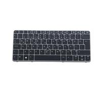 Laptop Keyboard ， Compatible For HP ， Compatible For EliteBook ， 820 G1 820 G2 720 G1 720 G2 725 G1 G2 Backlight With Point Silver Frame(GK 762585-151)