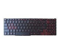 Laptop Keyboard For Acer For Nitro 5 AN517-51 AN517-51-56YW AN517-51-76V6 77QV 75ET 77NE 79PM AN515-55 United States US Red Word With Backlit