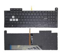 Laptop Keyboard For ASUS TUF Gaming A17 FA707NU FA707NV FA707RM FA707RR FA707RW FA707XI FA707XU FA707XV FA707RC FA707RE Black Without Frame With Colorful Backlight United States US