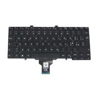 Laptop Keyboard For DELL For Latitude 7400 (Not Compatible With 2-in-1) Italian IT Black Without Backlit