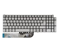 Laptop Keyboard for Dell Inspiron 3501 3502 3505 5501 5502 5505 5508 5509 5584 5590 5593 5594 5598 7500 7501 7506 7590 7591 7760 7790 7791 0NH88W NH88W Backlit Silver (UK GB Layout)