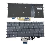 Laptop Keyboard for HP OmniBook X 14 inch AI 14-FE SG-B7740-XUA SN1D80B10 US Layout with Backlight, Power Button with Ai Key (Grey)