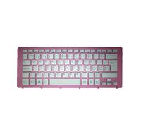 Laptop Keyboard For SONY SVF15N SVF15N2K4R SVF15N2L2E SVF15N2M2R SVF15N2M4R SVF15N2N2E SVF15N2S2E SVF15N2X2E SVF15N2Y2E SVF15N2Z2E Swiss SW Silver With Backlit Pink Frame New