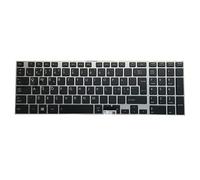 Laptop Keyboard For Toshiba Satellite C70D-A C70D-A-10H C70D-A-10U C70D-A-K7K C70D-A-L1S C70D-A-108 Nordic NE Black With Silver Frame