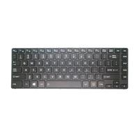Laptop Keyboard For Toshiba Satellite Pro A40-C A40-C-1D7 A40-C-1D9 A40-C-1ED A40-C-1EE A40-C-1EF A40-C-1GF A40-C-1HD A40-C-1QK English US Black With Backlit Without Pointing