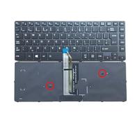 Laptop Keyboard For Toshiba Satellite Pro A40-D A40-D-10V A40-D-117 A40-D-11F A40-D-11L A40-D-11M A40-D-120 United Kingdom UK Black With Backlit Without Pointing New