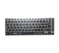 Laptop Keyboard For Toshiba Tecra Z40-A Z40-A-13T Z40-A-15E Z40-A-15F Z40-A-15N Z40-A-167 Z40-A-17E Z40-A-17G English US Big Enter Black With Grey Frame With Backlit&Pointing
