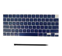 Laptop Keyboard Keycaps Keys Replacement for MacBook Pro/Air Retina 13.6/14/15/16" M2/M3 Pro Model A2681 A3113 A2941 A3114 A2779 A2780 A2918 A2992 A2991 2022-2024 Year (Midnight Blue)
