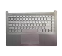 Laptop Keyboard&PalmRest For HP 14S-CF2001TU 14S-CF2001TX 14S-CF2004TX 14S-CF2006TX 14S-CF2009TX 14S-CF2010TU 14S-CF2010TX 14S-CF2011TU with backlit&touchpad United States US Silver New