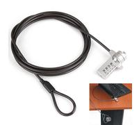 Laptop Lock with T-Bar Locking Mechanism 4 Digit Password Protection and 1.8m High Hardness Cut-Resistant Steel Cable Anti-Theft Protection Security Cable Combination Lock