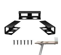 Laptop Mount - Under Desk Holder, Space Saving Organizer | Stainless Steel Laptop Rack, Non Slip Reusable Laptop Storage Mount for Desk Cabinet, Mountable Holder Cable Box for Tablet Modem