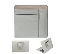 Laptop Mouse Holder | 3 Pocket Self Adhesive Organizer | Hard Drive Holder - for Home, School, Office, Work, Conferences, Residence, Travel