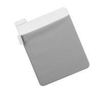Laptop Mouse Sleeve with Self-stick Pouch for Desk Organisation | Elastic Fabric, Modern Grey Ear Design, Portable SSD and Flash Drive Storage, Students and Digital Artists