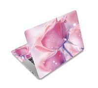 Laptop Notebook Skin Sticker Cover Decal Fits 12 13 13.3 14 15 15.4 15.6 inch Laptop Protector Notebook PC ，Protector Cover for Toshiba Hp Samsung Dell Apple Acer Leonovo Sony Asus Notebook (Rose)
