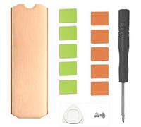 Laptop NVMe M.2 Heatsink with Nano Thermal Pads and Mounting Screw，Heat Sink Copper for 2280 M2 SSD, No Rubber Ring Required