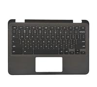 Laptop Palmrest For DELL For Chromebook 3110 0WP30N WP30N AP3IU000500 Without The Optional Right-Side IO USB Port Without Backlit English US Keyboard Without Touchpad Black Upper Case