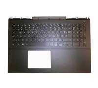 Laptop Palmrest For DELL For Inspiron 15 7566 7567 0MDC8K MDC8K 07HG4V 7HG4V Without Backlit French FR Keyboard Black Upper Case
