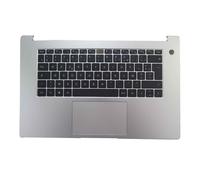Laptop PalmRest&keyboard For Honor MagicBook 15 BohrK-WAQ9AHNR Silver Top Case French FR Black keyboard With Touchpad