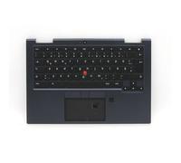 Laptop PalmRest&keyboard For Lenovo ThinkPad C13 Yoga Gen 1 Chromebook 5M10Z54479 Germany GR With Backlight With Fingerprint Black New