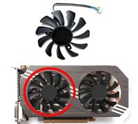 Laptop parts For ZOTAC for GeForce GTX970 4GB Graphics Card Replacement Fan GA81O2U(Left fan)