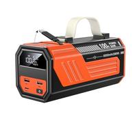 Laptop Power Bank,80,000mAh Portable Charger with 100W USB-C Ports, Built-in and Retractable Cables,100W Input, Fast Charging for MacBook Pro/Air/iPhone 16/iPad Pro/Galaxy S25 Ultra (orange)