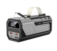 Laptop Power Bank,80,000mAh Portable Charger with 100W USB-C Ports, Built-in and Retractable Cables,100W Input, Fast Charging for MacBook Pro/Air/iPhone 16/iPad Pro/Galaxy S25 Ultra (gray)